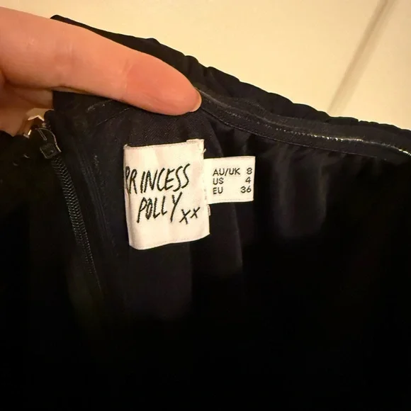 NWOT Strapless Princess Polly Black Maxi Dress - Picture 7 of 8